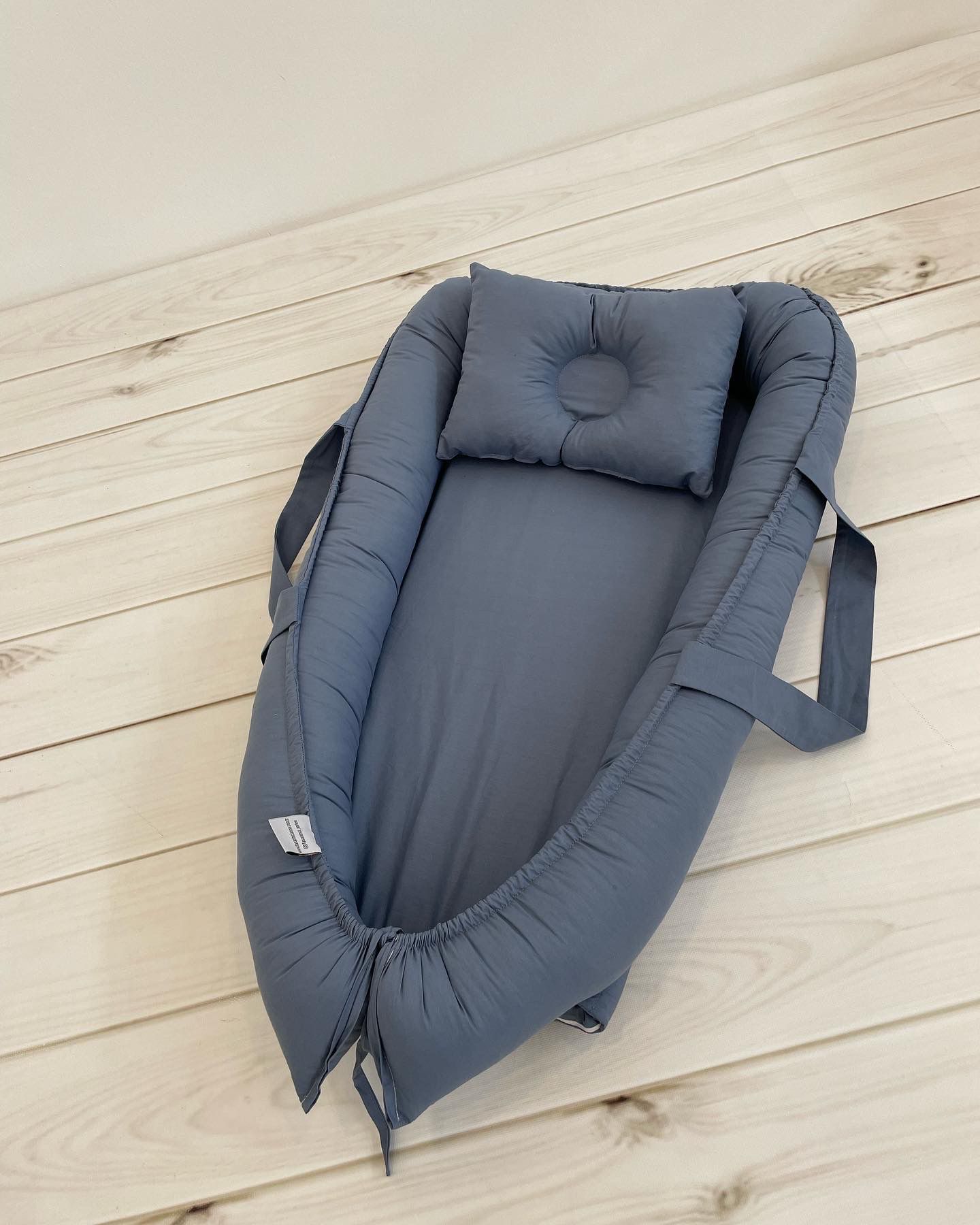 Babynest mavi poplin