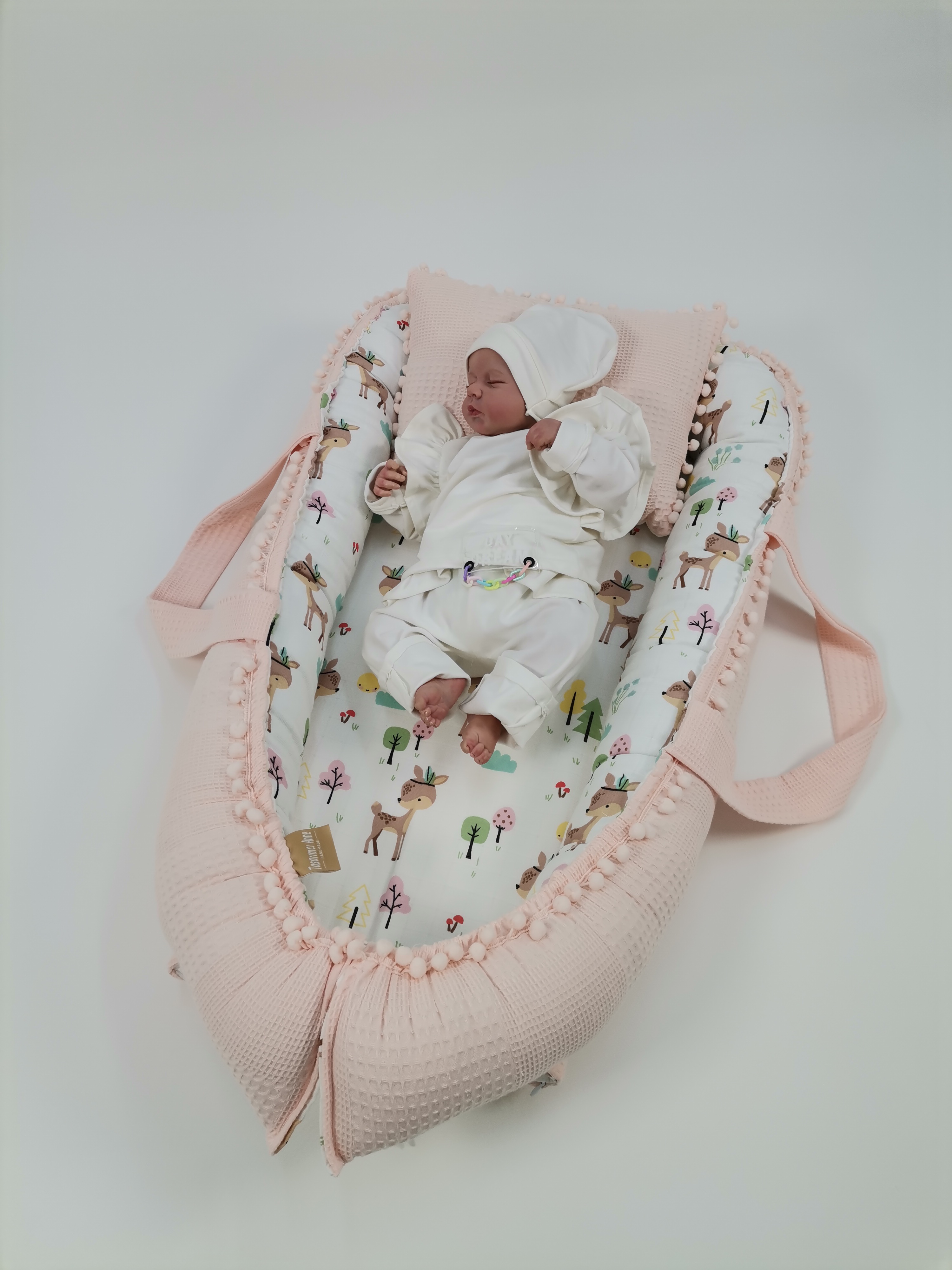 Babynest somon waffle pike - karacalı müslin
