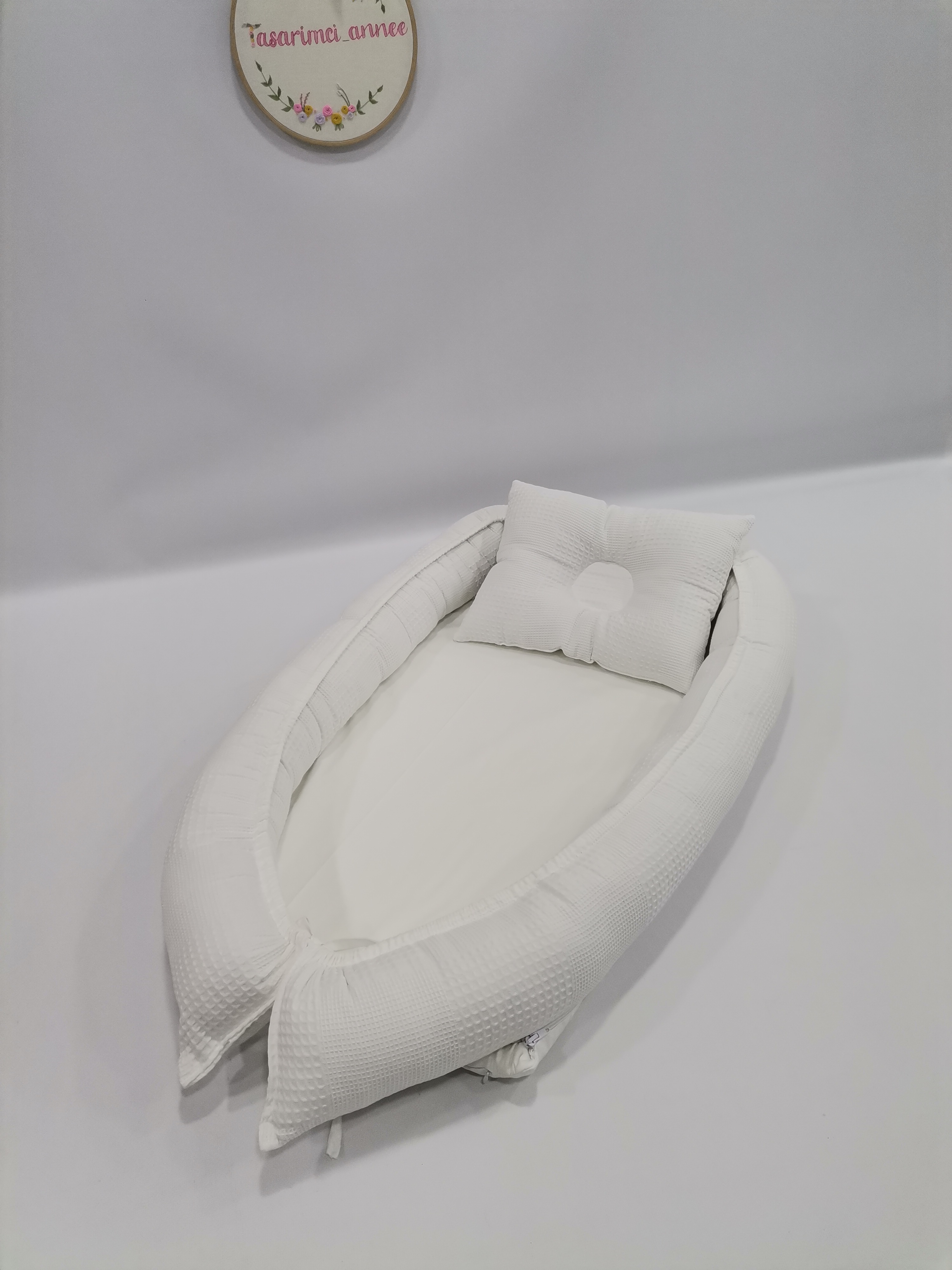 ÇOK AMAÇLI BABYNEST BEYAZ KLASİK PİKE - BEYAZ POPLİN