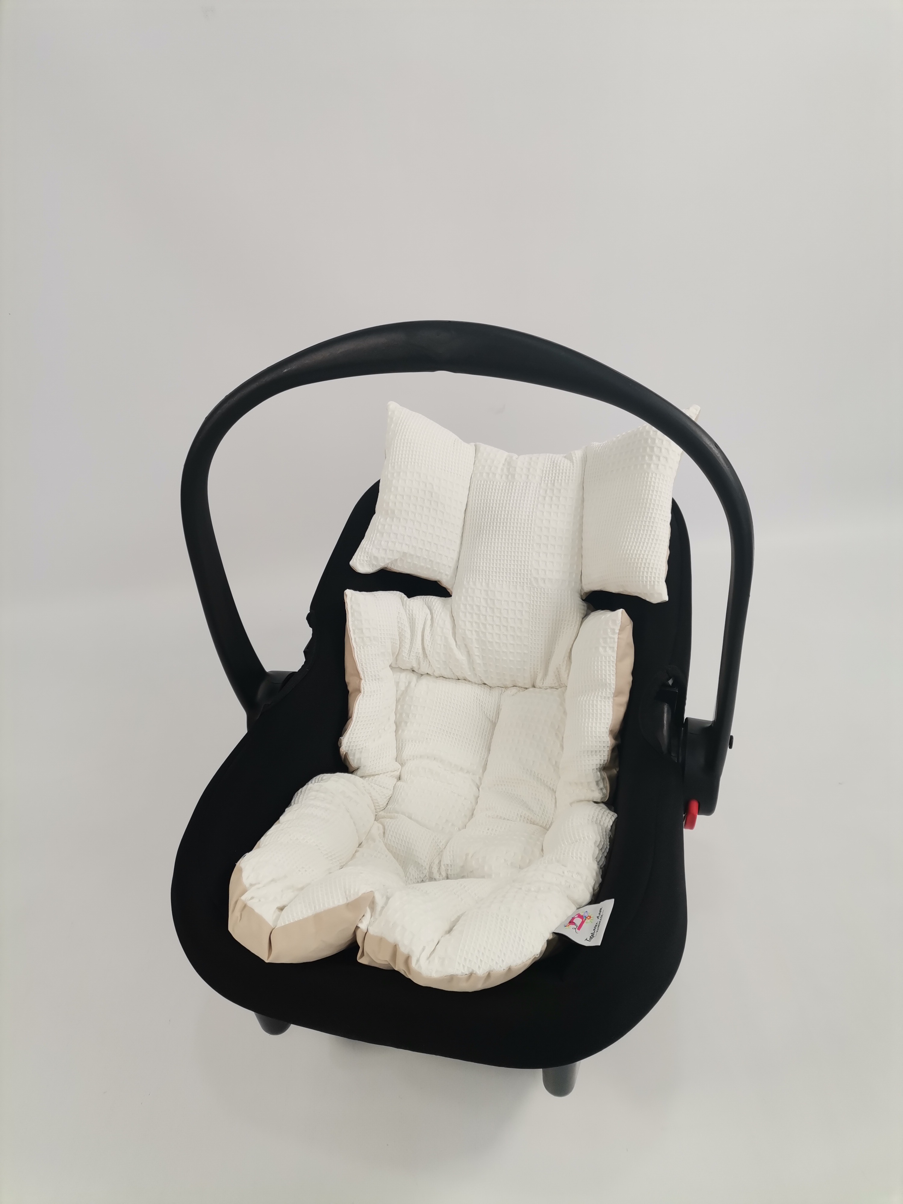 Puset içi minderi krem waffle pike - bej poplin