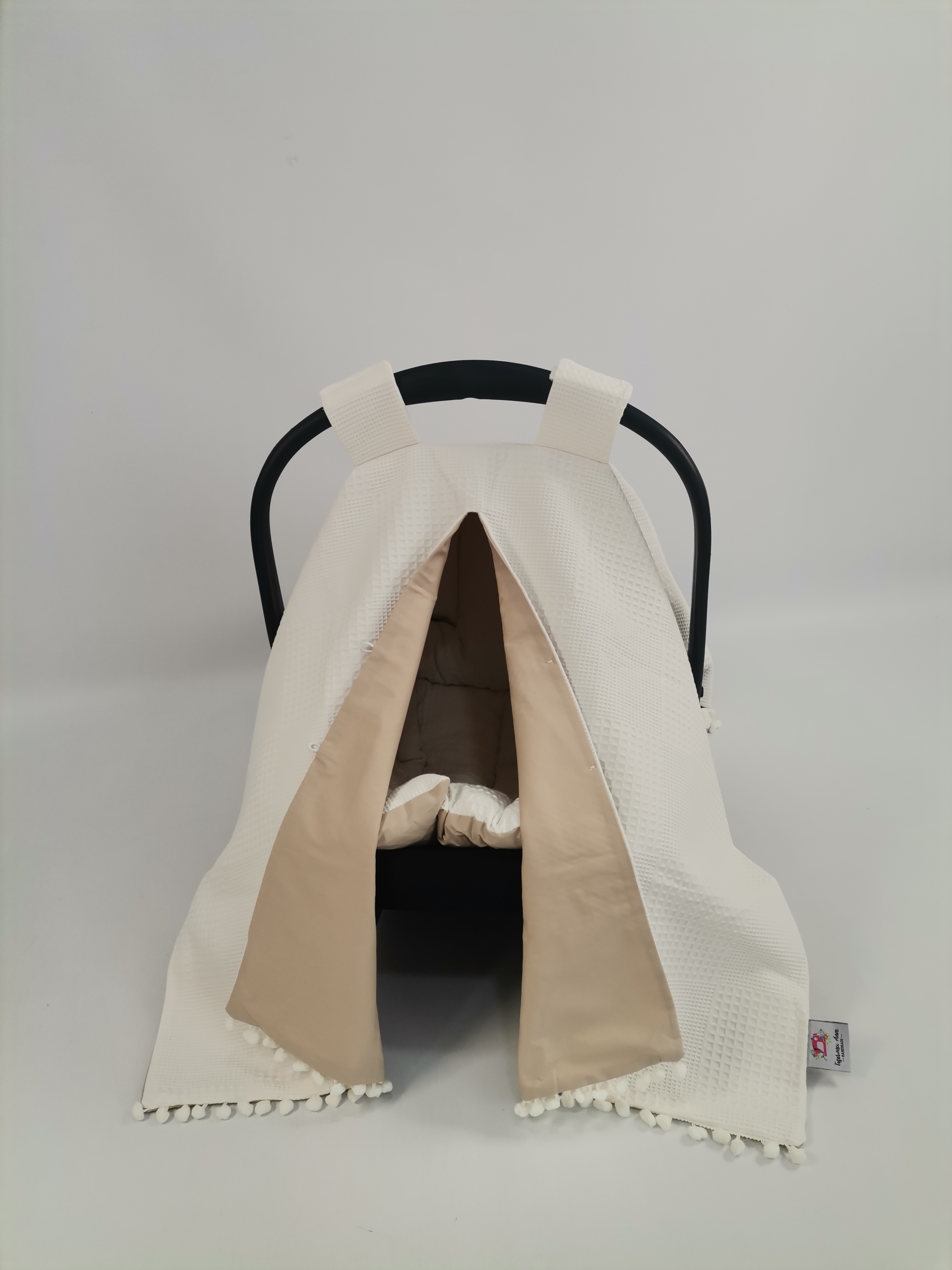 Puset örtüsü krem waffle pike - bej poplin
