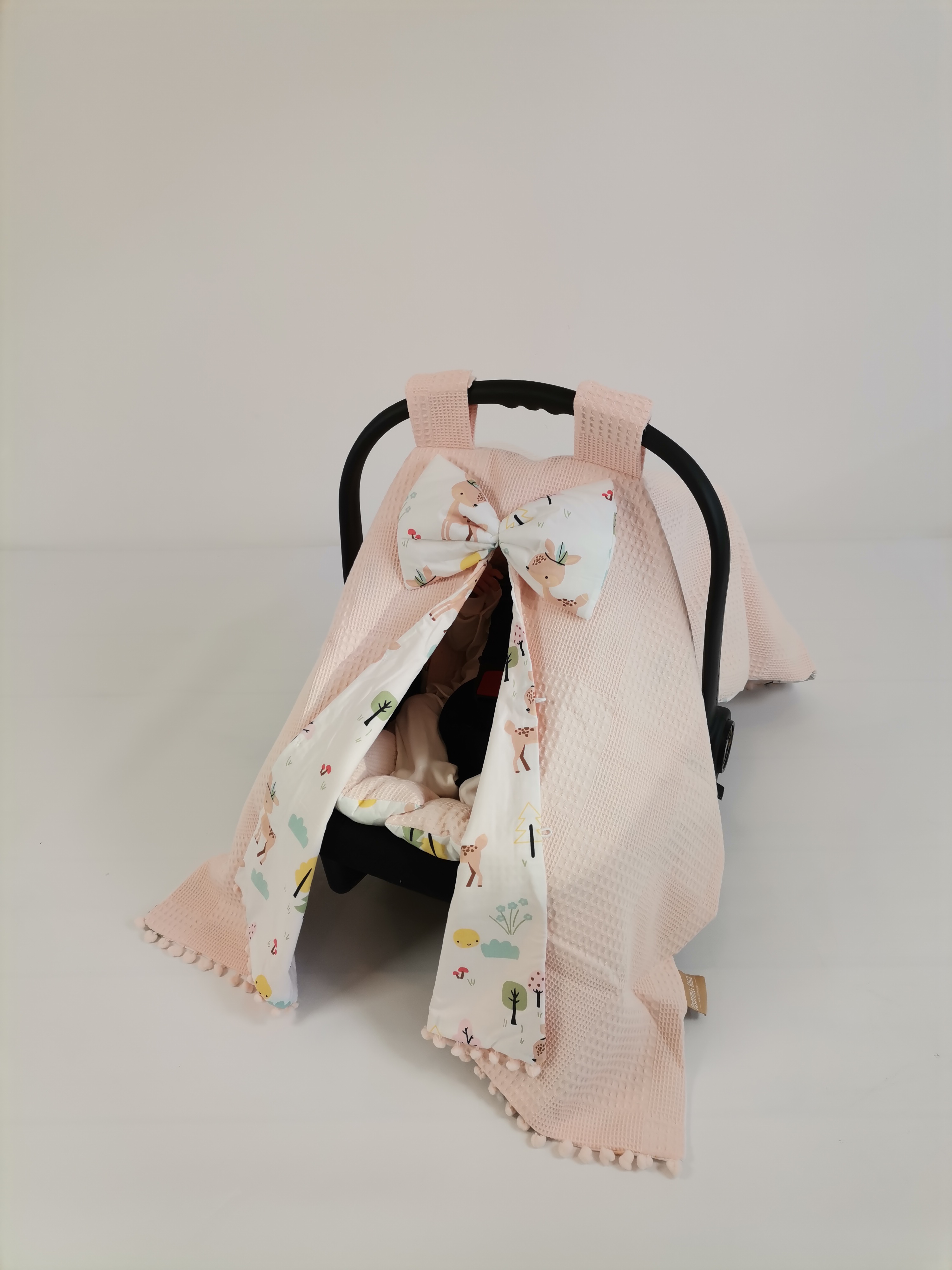 Puset örtüsü somon waffle pike - karacalı poplin