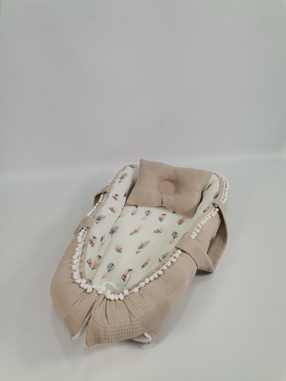 BABYNEST BEJ KLASİK PİKE - PEMBE TÜYLÜ POPLİN 