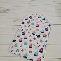 Alt açma matı indigo mavi waffle pike - wella denizci balinalı poplin