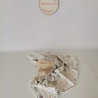 Babynest 8'li set gökkuşaklı poplin - bej poplin