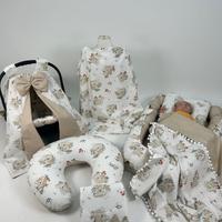 Babynest 8'li set koala poplin - bej poplin