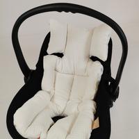 Babynest 8'li set krem waffle pike - gökkuşaklı müslin