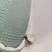Çok amaçlı babynest yeşil waffle pike - gökkuşaklı poplin