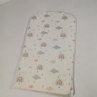 Çok amaçlı babynest yeşil waffle pike - gökkuşaklı poplin