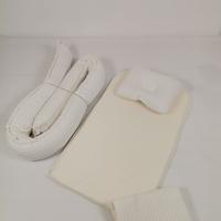 Çok amaçlı babynest krem örgü pike - krem poplin