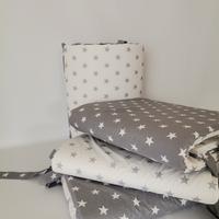 KOYUGRİ YILDIZLI BEYAZ GRİ YILDIZLI KORUMALIK