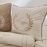 Pike takımı 6 parça baklava desenli pike - bej poplin